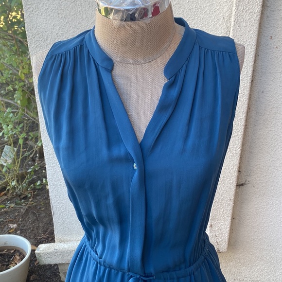 Babaton Aritzia 100% silk beautiful sleeveless lined dress w/ drawstring waist. - Picture 3 of 13